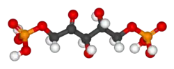 Ball-and-stick model, based on x-ray diffraction data