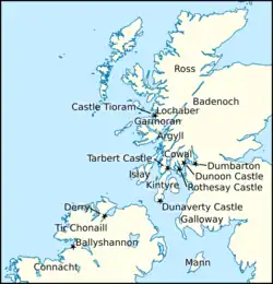 Map of Britain and Ireland