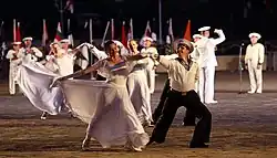 Russian Navy band at Navy Day 2019