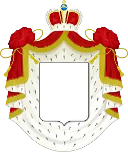 Mantle and princely hat of a Russian prince