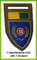 SADF 7 Division 11 Maintenance Unit Flash