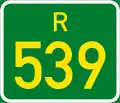 Regional route R539 shield