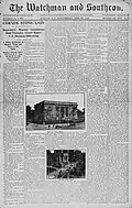 "Corner Stone Laid," Watchmen and Southron, June 26, 1907, p. 1