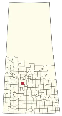 Location of the RM of Vanscoy No. 345 in Saskatchewan