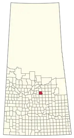 Location of the RM of Three Lakes No. 400 in Saskatchewan