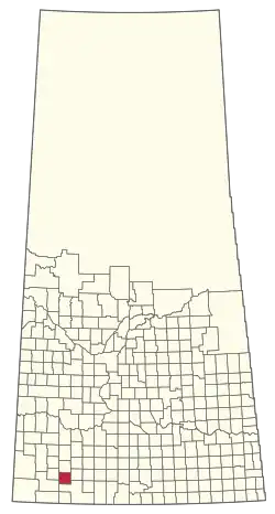 Location of the RM of Grassy Creek No. 78 in Saskatchewan
