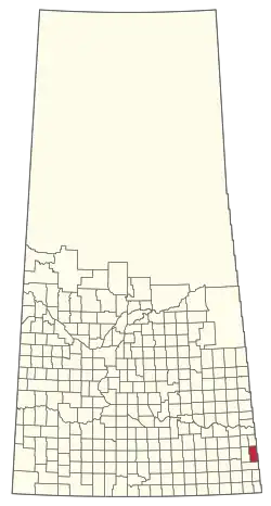 Location of the RM of Maryfield No. 91 in Saskatchewan