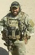 SSgt Robert Gutierrez in Afghanistan.