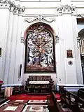 Altar of the Crucifixion with marble sculptures by Marabitti