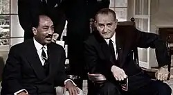 Sadat and LBJ