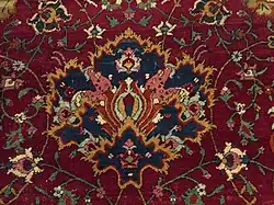 Safavid period carpet (detail): Shah Abbasi motif