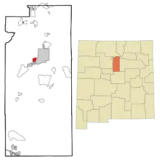 Location of Agua Fria, New Mexico