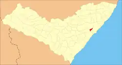 Location of Satuba in Alagoas