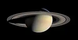Saturn from Cassini Orbiter (2004-10-06)