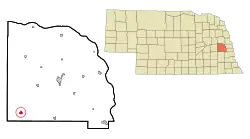 Location of Valparaiso, Nebraska