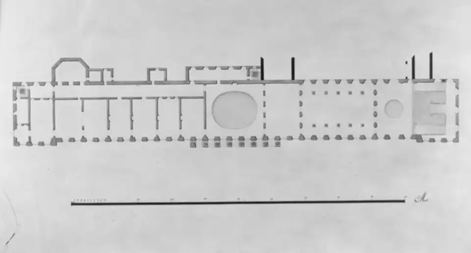 Plan of the palace main floor
