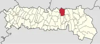 Location in Ialomița County