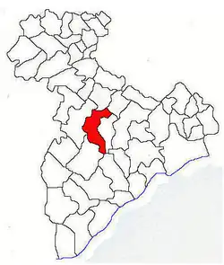 Location in Giurgiu County