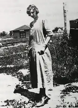 School teacher Anna Dugan and Manganese depot