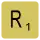 Scrabble tile for "R"
