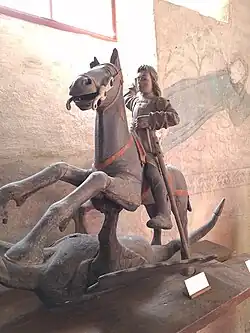 Saint George and the dragon.