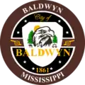 Official seal of Baldwyn, Mississippi