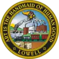 Official seal of Lowell, Massachusetts