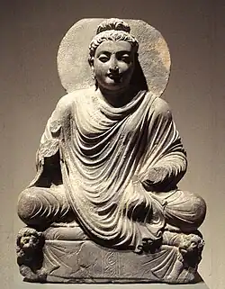 Seated Buddha, Gandhara, 2nd century CE