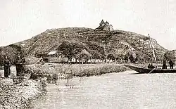 The island and the Sevan Monastery during the 19th century (Paris, 1869, T. Deyrolle)