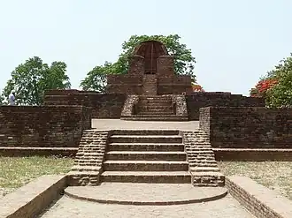 Ruins Shobhnath temple, Shravasti, believed to be birthplace of Sambhavanatha
