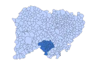 Location in Salamanca