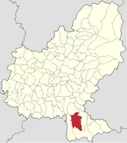 Location in Mureș County