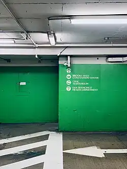 Signage at the San Francisco Civic Center Garage