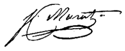 Joachim-Napoleon's signature