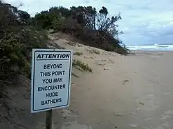 Image 23Signpost at Mpenjati Naturist Beach (from Naturism)