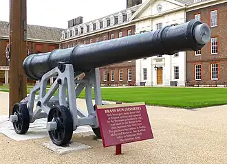 The Singora cannon at the Royal Hospital Chelsea in London