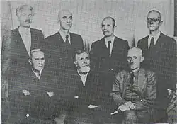 Shatev with Rizov, Brashnarov, Martulkov and other former IMARO members in 1948