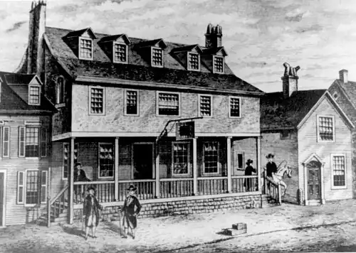 Sketch of the original Tun Tavern