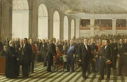 Folketinget: Study for the painting