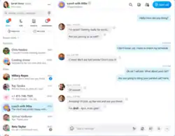 Screenshot of Skype version 8 for Windows desktop
