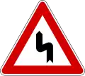 I-2 Double curve, to the left