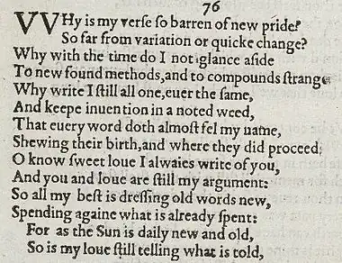 Detail of old-spelling text