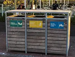 Recycling bin in Cape Town, South Africa