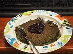 Finnish Spinach Crepe (pinaattilettu)