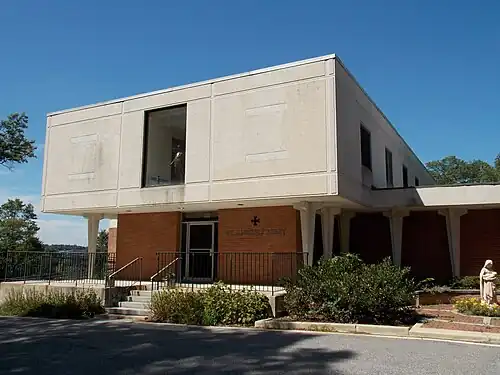 Monastery building at St. Anselm's Abbey in Washington, DC (1960)