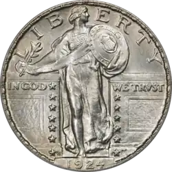 Standing Liberty quarter, 1924