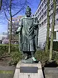 Statue of Charlemagne in Hamburg, by Engelbert Peiffer [de], 1889