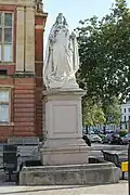 The statue of Queen Victoria outside the Town Hall