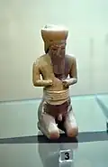 Statue of a Sumerian seated worshiper from Tell Asmar