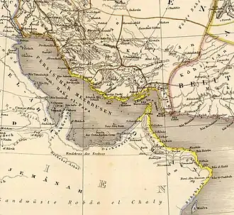 Location of Persian Gulf Residency